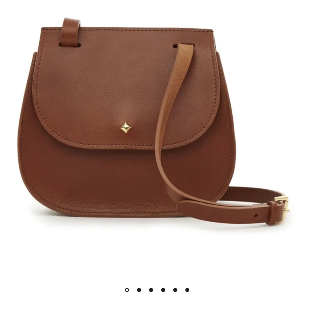 Herbert Frere Soeur Lena crossbody bag Caramel brown leather